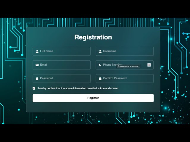 Registration Form  using HTML & CSS ONLY #coding #css #html #programming #login #register #webdesign