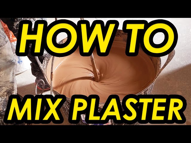 How To Mix Plaster | Learn To Mix Plaster Correctly [Plastering Tutorial]