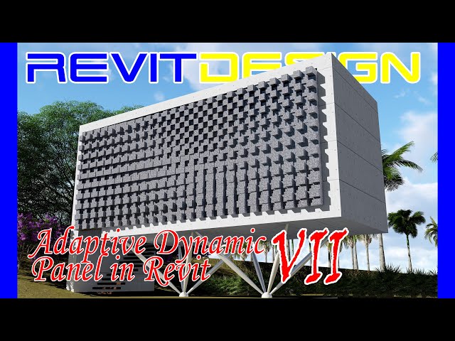 RD135. Adaptive Dynamic Panel in Revit VII. 100% Not A Dynamo. Random Panel (Cubes) in Revit.