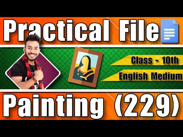 NIOS Class 10th Painting (225) Solved Practical file English Medium | NIOS Solved Practical Marathon
