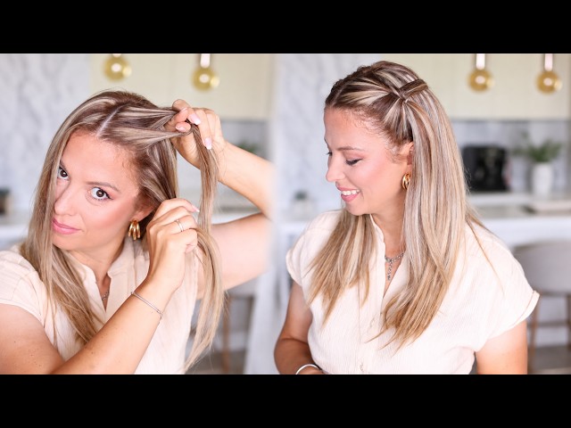 You want your hair down, but away from your face#hairstyles #braids