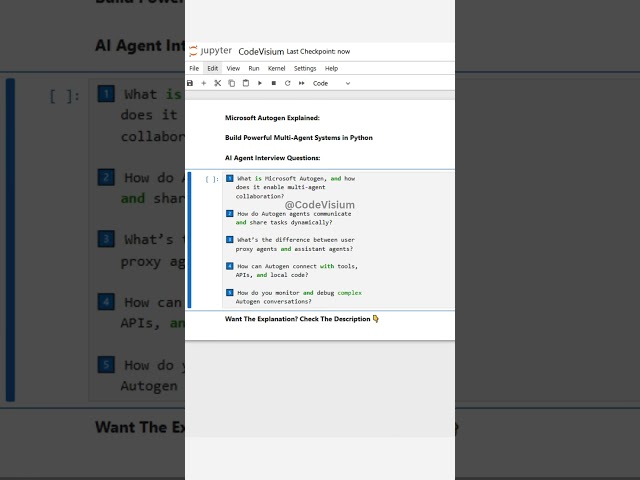 Microsoft Autogen Explained: Build Powerful Multi-Agent Systems in Python! 🤖 #Autogen #AIAgents