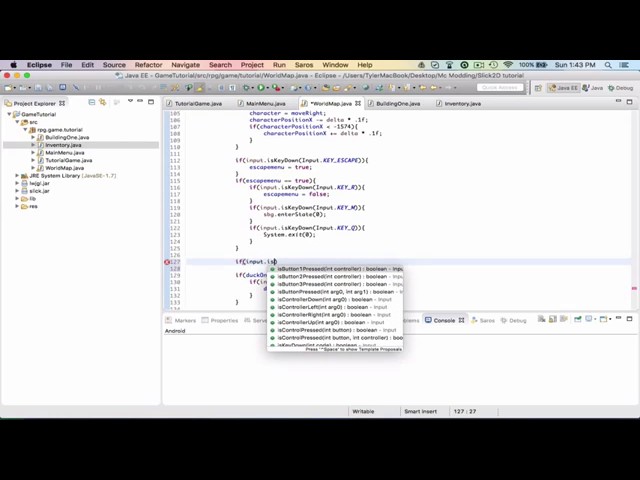 Making A Java Game Using Slick2D Ep 9 Basic Inventory