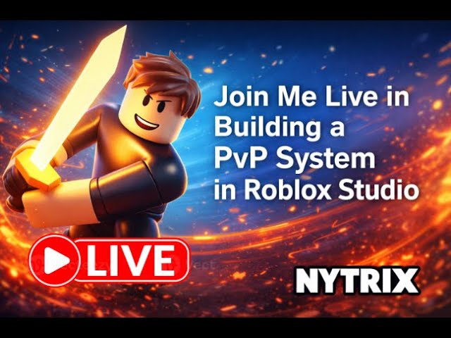 🔴 Join Me Live in Building a PvP System Game in Roblox Studio | No Animations, Just Powers! 🔴