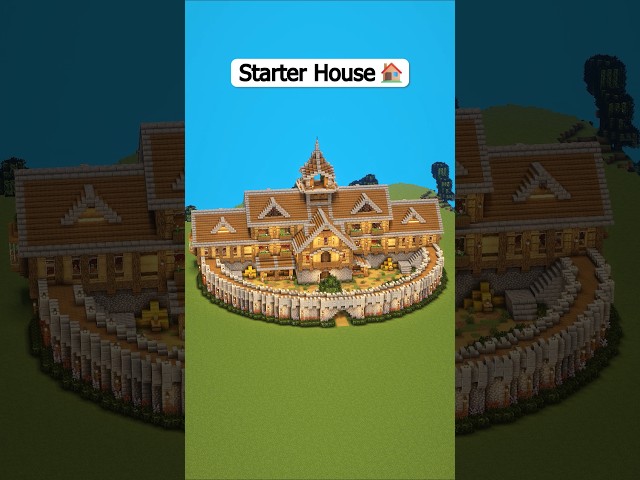 Minecraft Ultimate Starter House 🏠 New 3D build guide now link in bio 📝 #minecraft