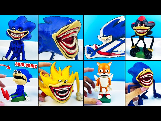 Making All Sonic Tapes characters with clay 😨 The Sonic Tapes Analog Horror Series