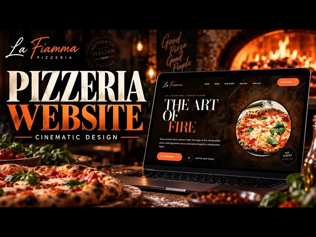    I Built a Luxury Pizzeria Website From Scratch 🍕🔥 html css js 