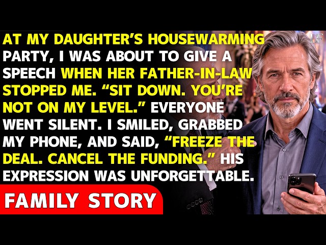 “SIT DOWN. YOU’RE NOT ON MY LEVEL!” My Daughter’s Father-in-Law Said — Then I Froze His Deal