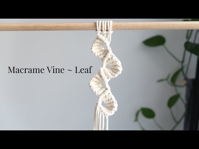 DIY: Macrame Vine | Macrame Leaf ~ Petal Pattern 2