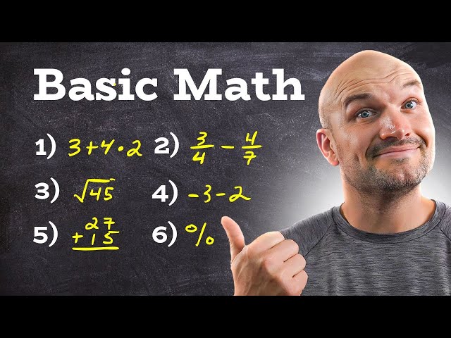 Before you learn math, know the basics