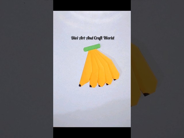 How to make Origami Banana | Bunch of Banana | Paper Crafts | Bananas using Paper #shorts