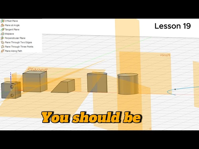 How and where to use different planes in fusion  your guide to mastering planes (Lesson 19)
