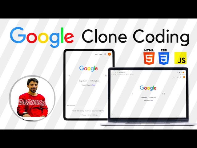 Google Homepage Clone with HTML & CSS for Beginners