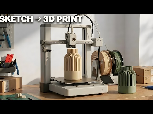 Sketch to 3D Print in Fusion 360 | Japandi Vase – Design to Reality 05