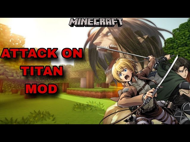 *NEW* BEST ATTACK ON TITAN MOD FOR MINECRAFT BEDROCK EDITION!