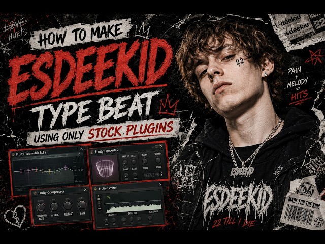 How To Make EsDeeKid Type Beat (Stock Plugins)