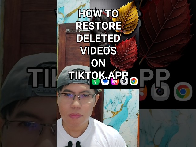 How To Restore Deleted Videos on TikTok App #tiktokvideo #tiktoktutorial #tiktokshorts