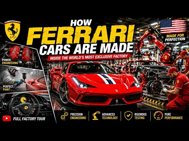How Ferrari Cars Are Made: Inside the Ferrari Factory | From Engine to Supercar