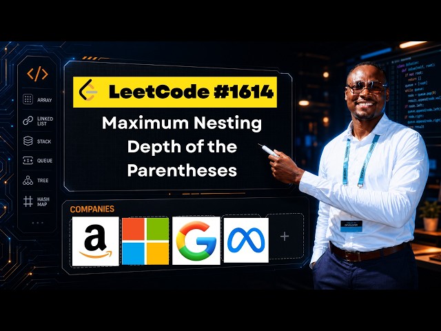 Maximum Nesting Depth of the Parentheses — LeetCode 1614 (Python)