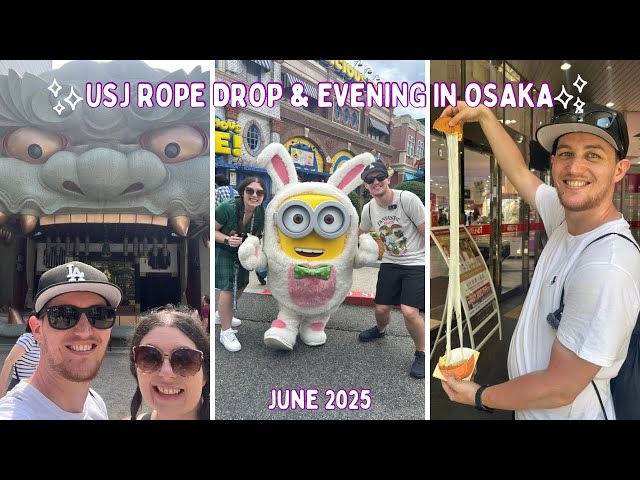 Rope Drop at Universal Studios Japan & Evening in Osaka! Ferris Wheel, Cafe Annon | DAY11 JUNE25