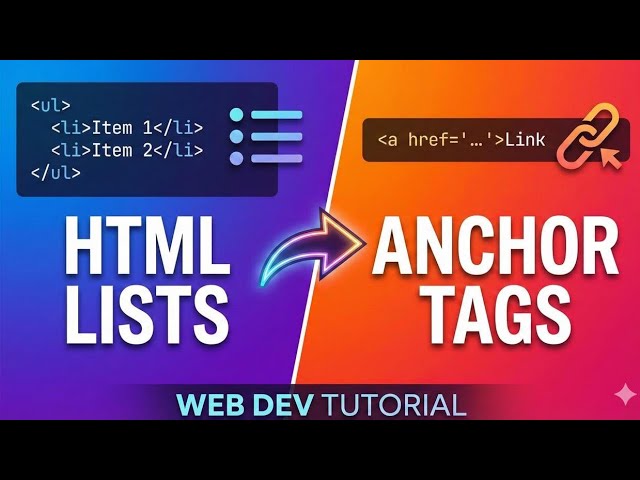List tag and anchor tag in HTML #html #tags #htmltags