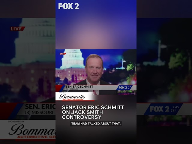 Senator Eric Schmitt on Jack Smith controversy