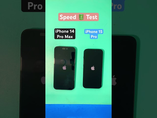 iPhone 14 Pro Max vs iPhone 15 Pro Speed Test #shorts #speed #test #iphone15pro