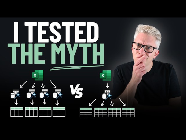 Power Query Performance Test: References vs Multiple Connections
