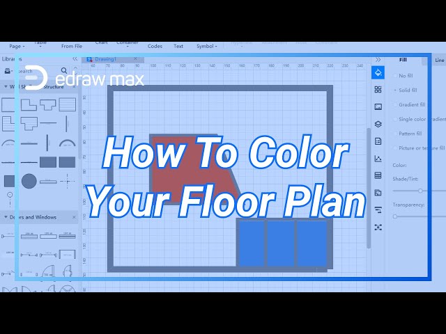 How to Color Your Floor Plan - EdrawMax Tutorial