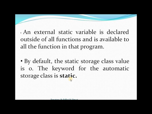 function declaration