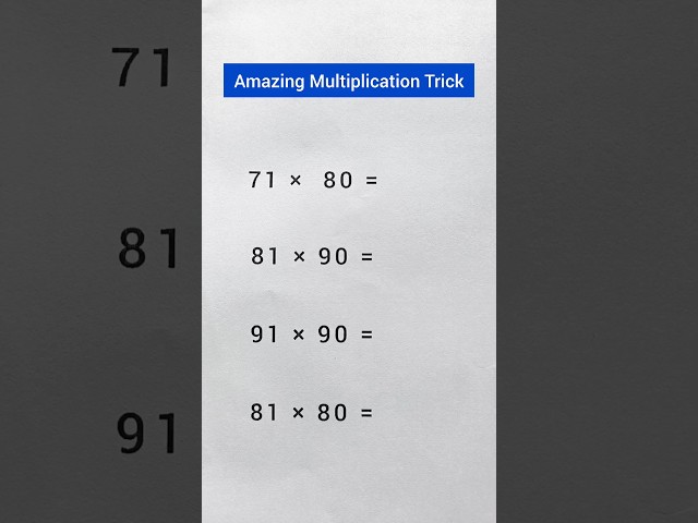Multiply Just In Second😱😍 #mathematics #multiplication #mathstrick #shorts #trendingshorts