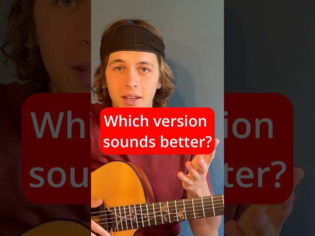 One melody, two completely different riffs… #shorts #guitar #fingerstyle