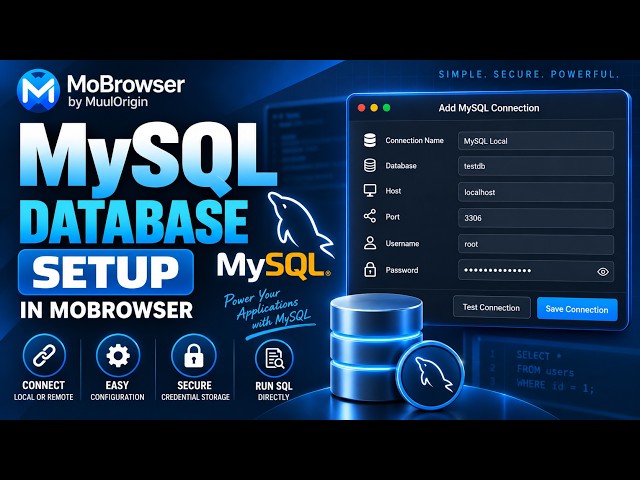 How to Configure MySQL in MoBrowser | MuulOrigin Database Connection Setup