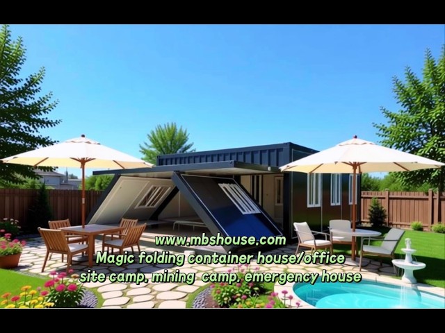 China Magic Folding Container House , Container Office, Mining Camp Sale to Africa