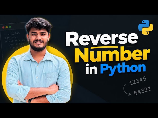 Reverse Number in Python | Md. Santo Sarkar | Dark Code 