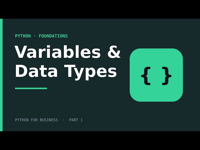 Python Variables & Data Types Explained: Build a Working Inventory Record