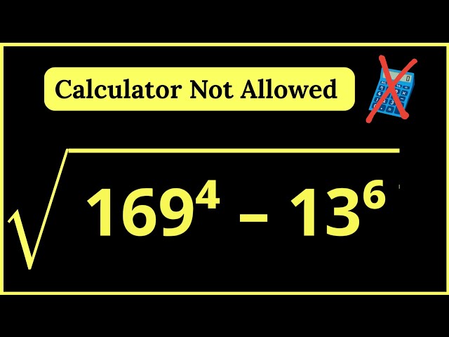 No Calculator 🔔 🔔 🔔 Can you solve this problem without calculator???