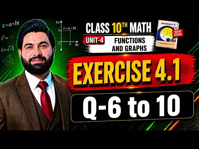Class 10th Math New Book Ch 4 Exercise 4.1 Question 6,7,8,9,10 - 10th Class Maths Exercise 4.1 -PCTB