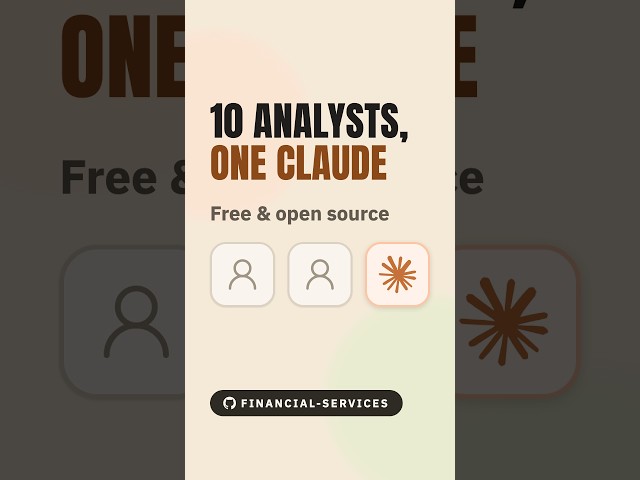 Anthropic Just Gave Claude 10 Wall Street Analyst Jobs (Free & Open Source)