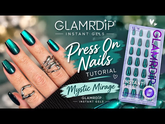 Simple Easy Press On Nails Tutorial - Using Instant Gels By GLAMRDiP 