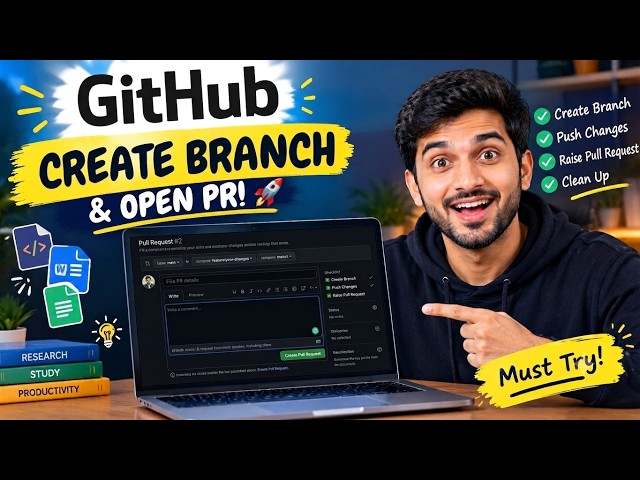 How to Create a Branch and Raise PR in GitHub 🚀 | Git & GitHub for Beginners