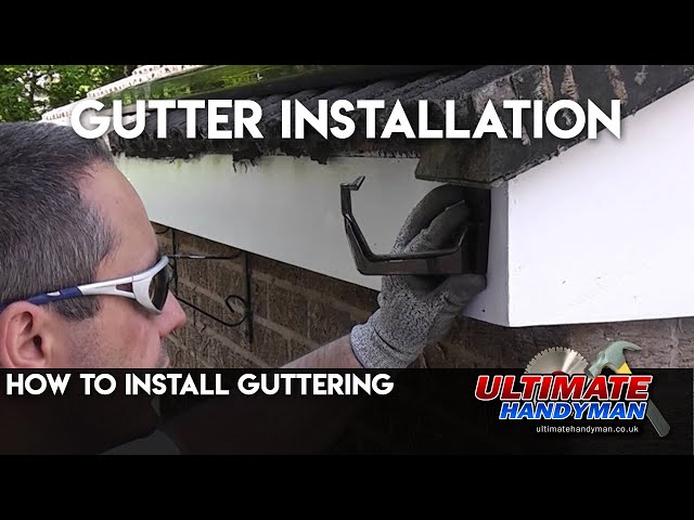 How to install guttering