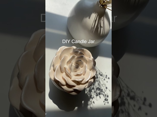 DIY candle made with @ToAutotool wax melter! Full diy video coming soon! #toautomade #candlemaking