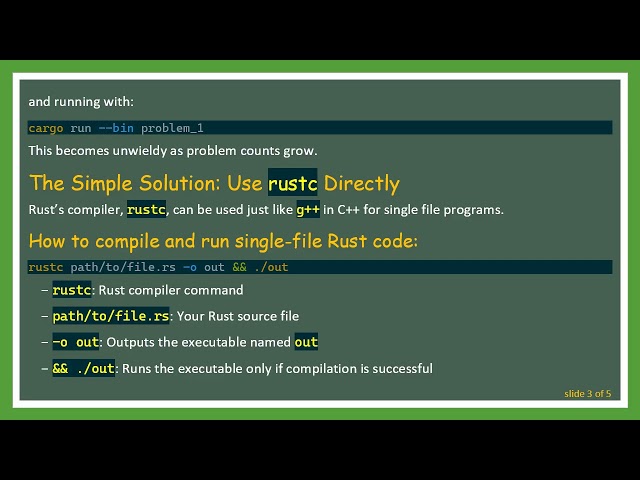 How to Run Single File Rust Programs Without Cargo
