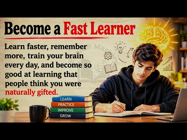 How to Learn So Fast People Think You're Naturally Gifted | 🔥Graded Reader | Motivational Video ✅