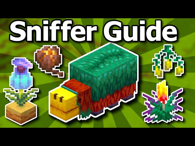Ultimate Minecraft 1.21 Sniffer Guide - Eggs, Snifflet Torchflower & Pitcher Pod Farm