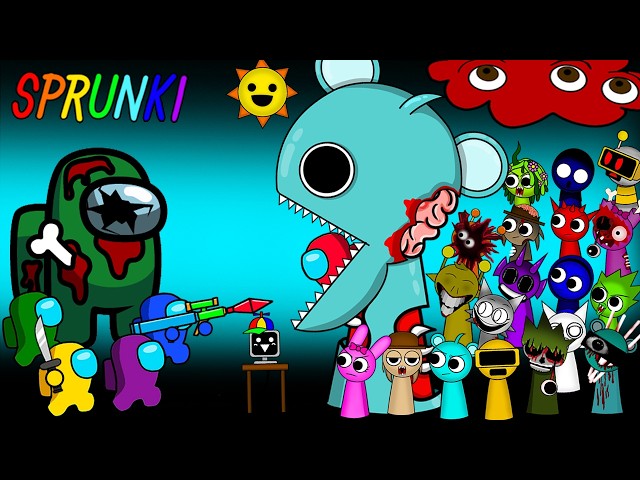 Among Us vs. Sprunki Blue Bigsize - All Episodes | Among Us Animation