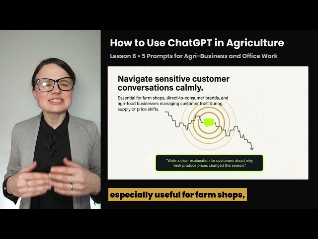 Lesson 6: Prompts for Agri-Business
