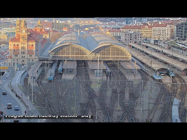 4K Upgrade - Trainspotting on Prague Main Station