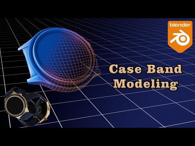 Smart Watch Modeling Part 2 – Case Band | Blender 3D Timelapse (Inspired by Noise Halo 2)